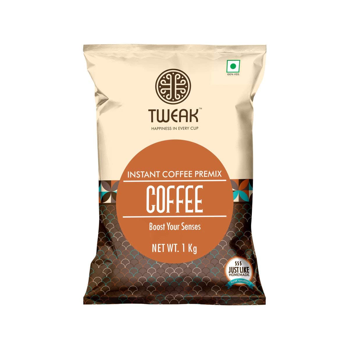 TWEAK Instant Coffee Premix 1 Kg Pack| Make 62 Cups Of 100ml | Just Add Hot Water| Ideal For Vending Machine| Can Be Made Manually| Just Add Hot Water| No Need To Add Milk| Powder