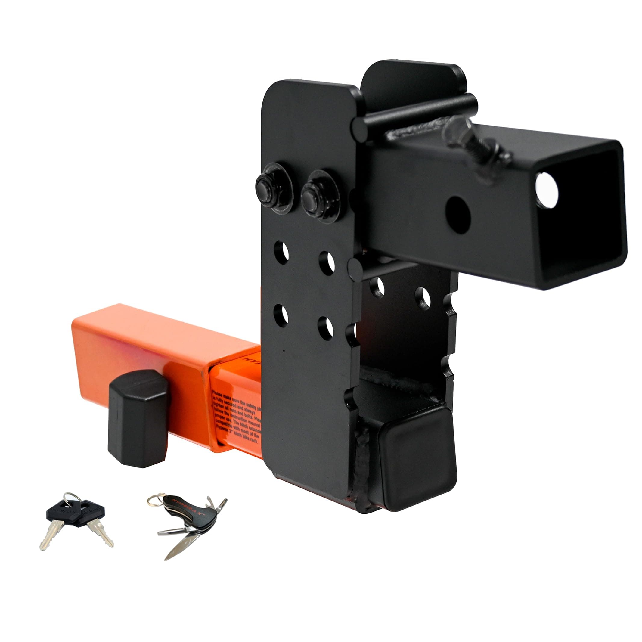 HYPERAX Hitch Receiver 2 Inch, Trailer 3"-6" Drop/Rise Hitch Receiver Adapter Extension Class 3 2 Receiver Hitch with Hitch Pin Lockset