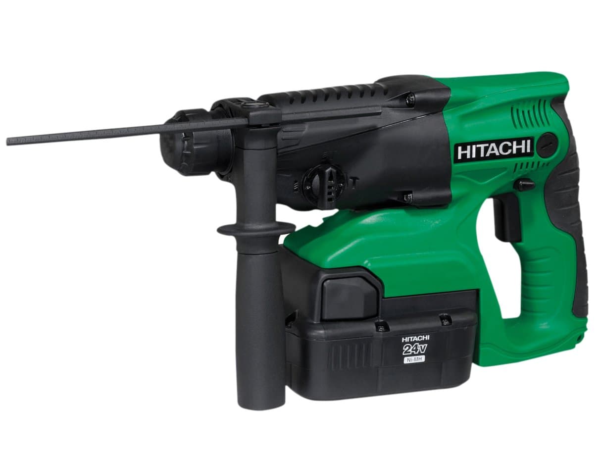 Hitatchi Power Tools HITDH24DVC 24 V 3 Mode CLESS SDS Hammer Plus 2 NIMH Batteries - Green