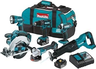 Makita XT610 18V LXT Lithium-Ion Cordless 6 Piece Combo Kit (3.0Ah)