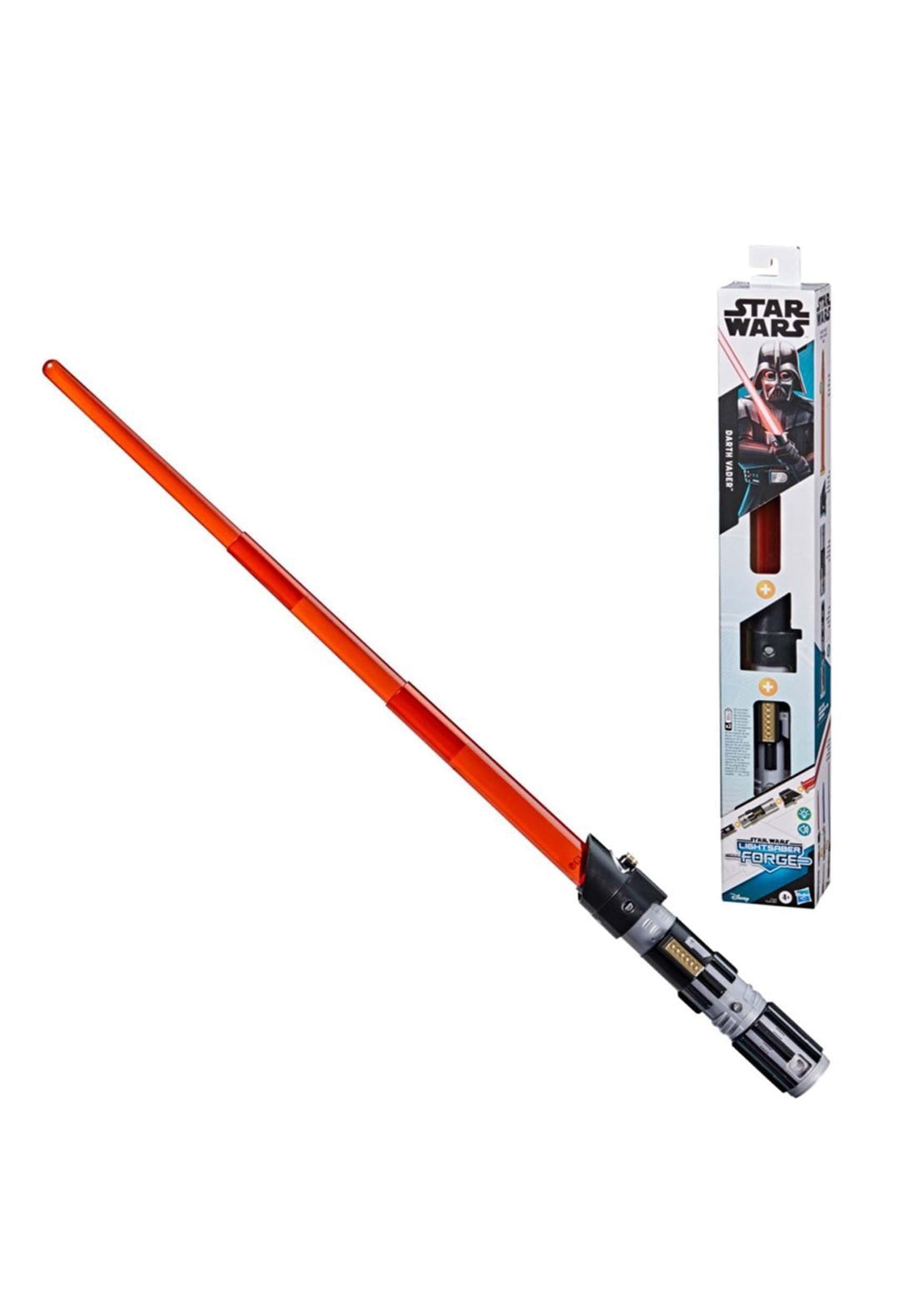 STAR WARS Lightsaber Forge Darth Vader Electronic Extendable Red Lightsaber Toy, Customizable Roleplay Toy for Kids Ages 4 and Up (Amazon Exclusive)