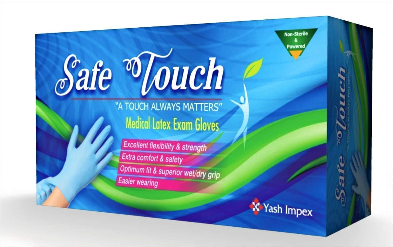 Medicure Premium Latex Gloves - Medium Sized - 100 pieces
