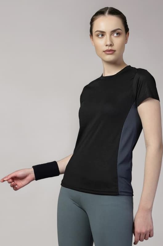 Gym Tshirt for Women Workout Dry Fit t Shirt Sports Tshirt Lightweight Round Neck Breathable Half Sleeve Activewear Mesh Running Yoga Tops for Woman