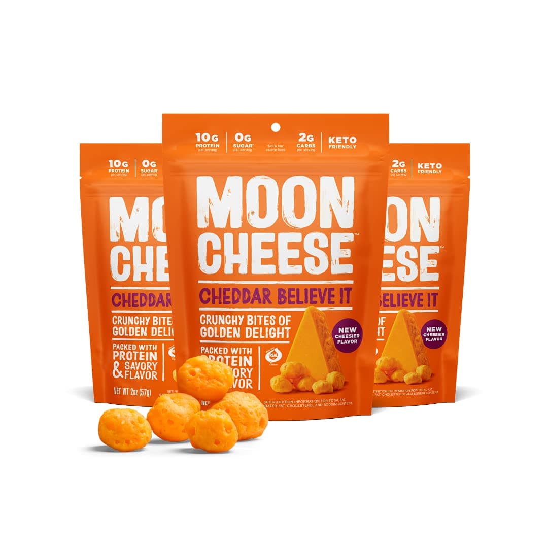 Moon Cheese 2 Ounce. Pack Of Three (Cheddar)