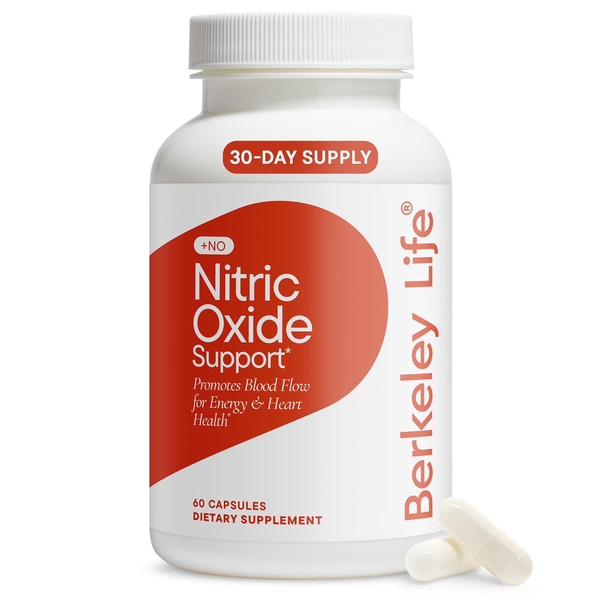 Nitric Oxide Support Supplement - Nitric Oxide Booster for Men & Women - Blood Flow & Circulation with Beet Root Powder to Support Energy, Heart Health & Healthy Blood Pressure- 60 Count