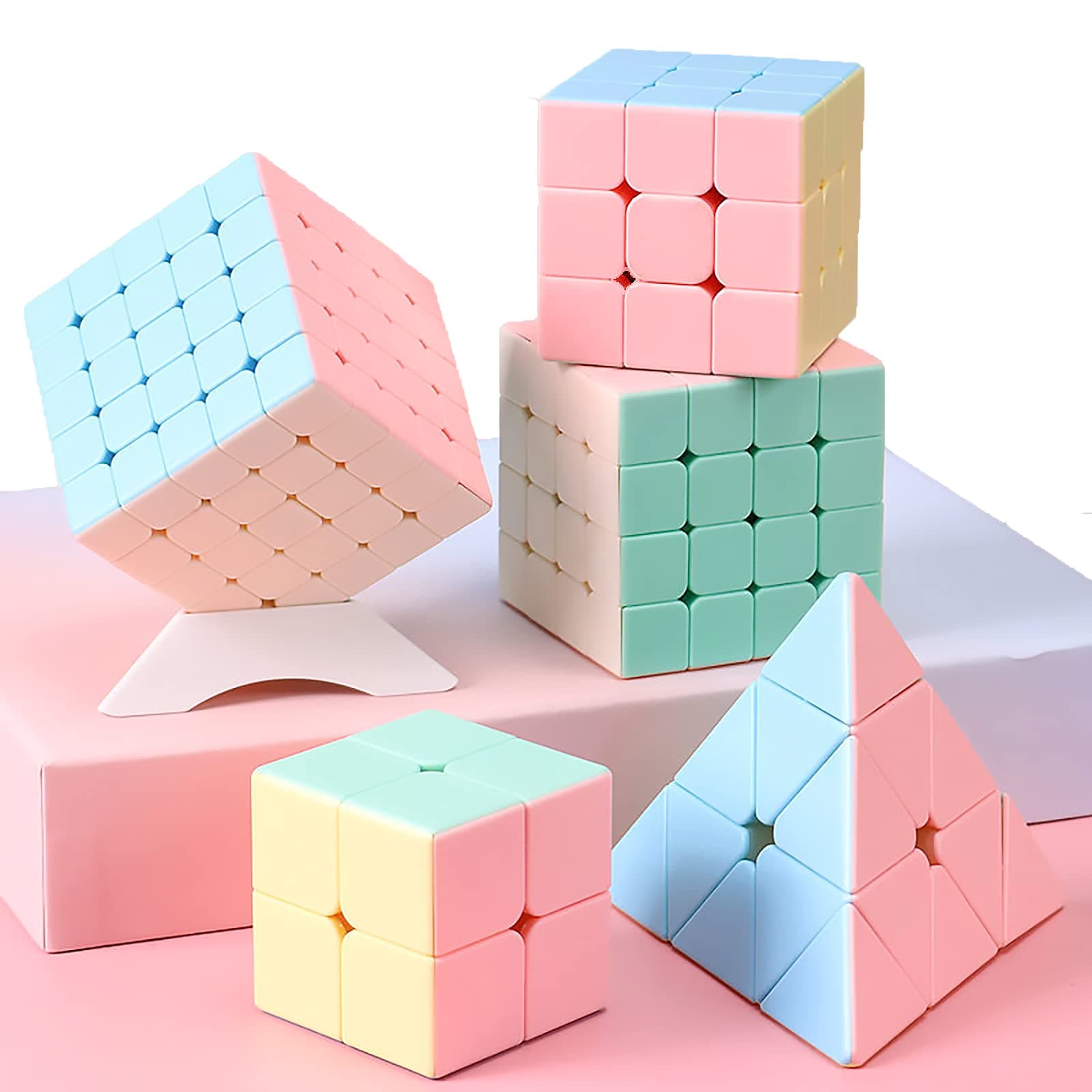 Magic Speed Cube Set - Pack of 5
