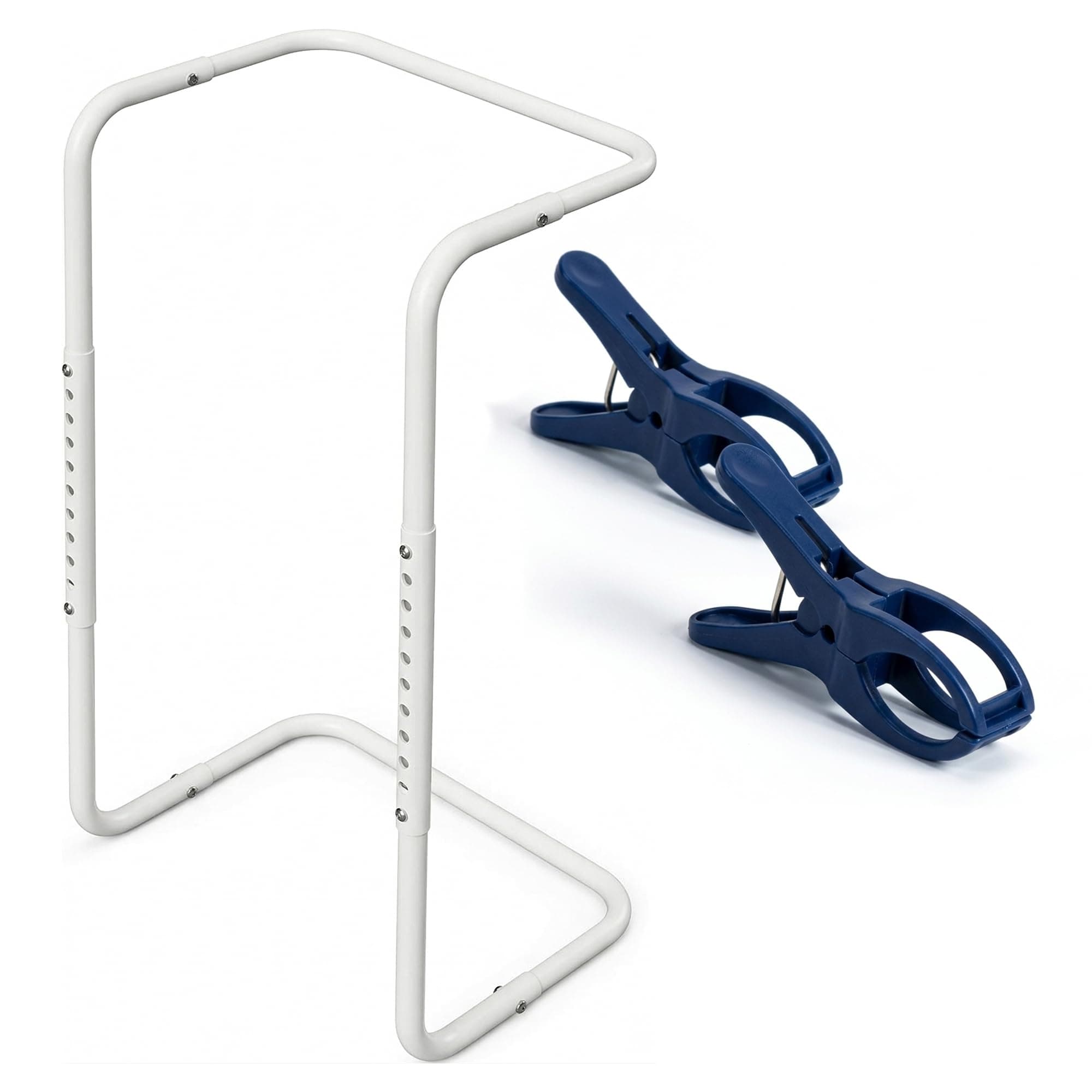 Adjustable Blanket Lifter/Support with Bed Support (Height of 23"–31") and 2 Clips(Random color), Heavy Duty Steel, Ideal for Arthritis Relief, Restless Legs, Foot Cramping, Surgery Recovery