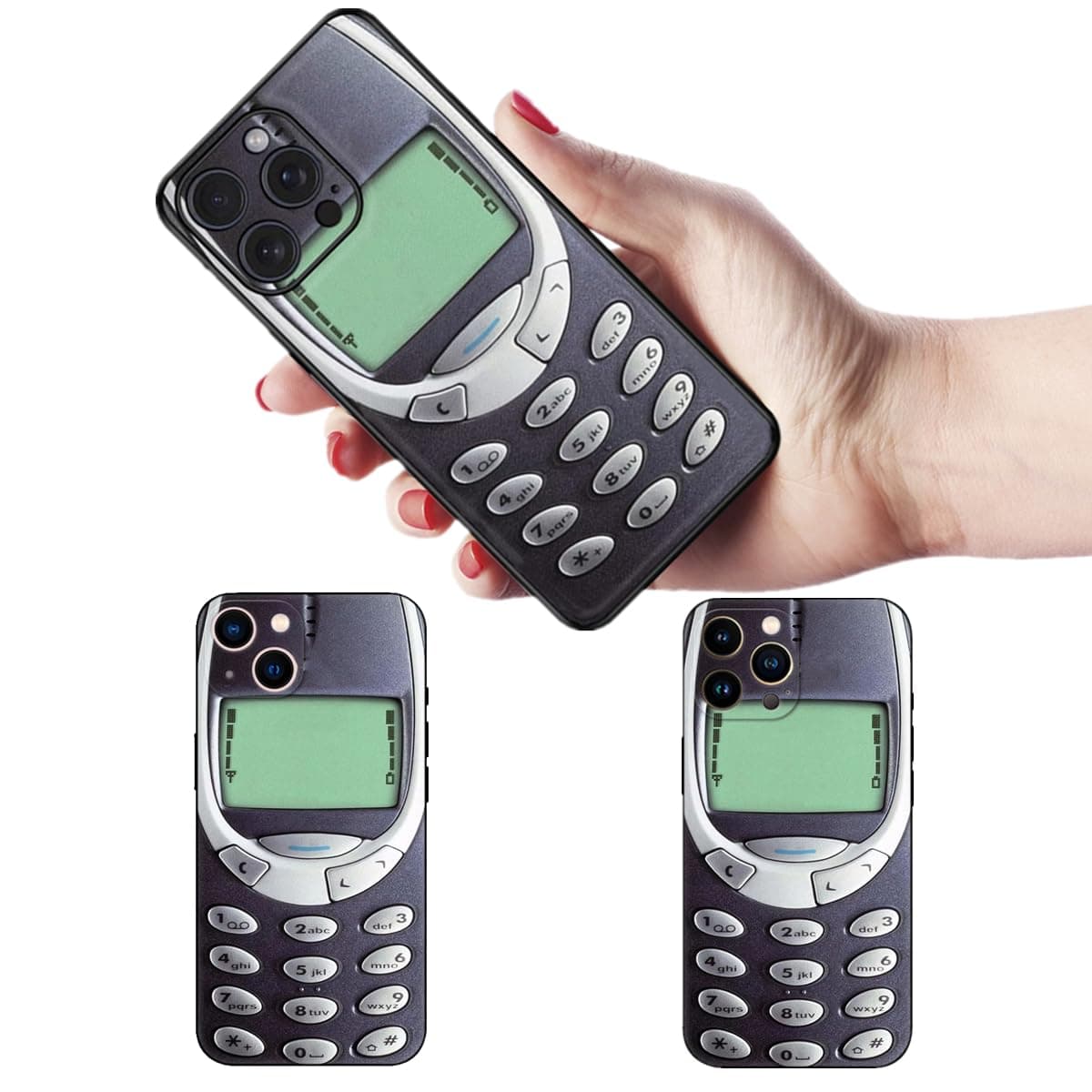 Compatible with iPhone 15 Pro Case, Cute 3D Funny Soft Silicone Retro Stylish Design Skin Cover Cases.Compatible with Nokia.A Personalized Phone Case Specially Designed for Cool Women and Trendy Men