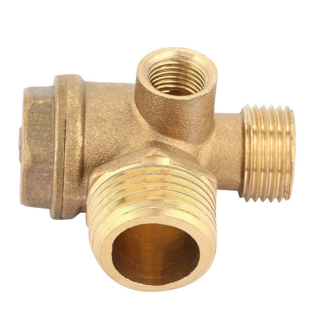 – Air Compressor Check Valve Three-Way 20 * 16 * 10mm Inner Wire All Copper (can be Bundled with GSOT48400), Valve