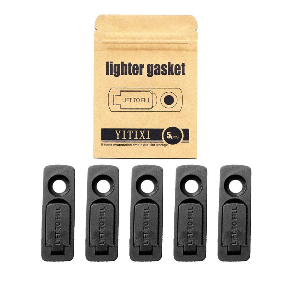 5PCS Lighter No Evaporation Gasket … (Black)