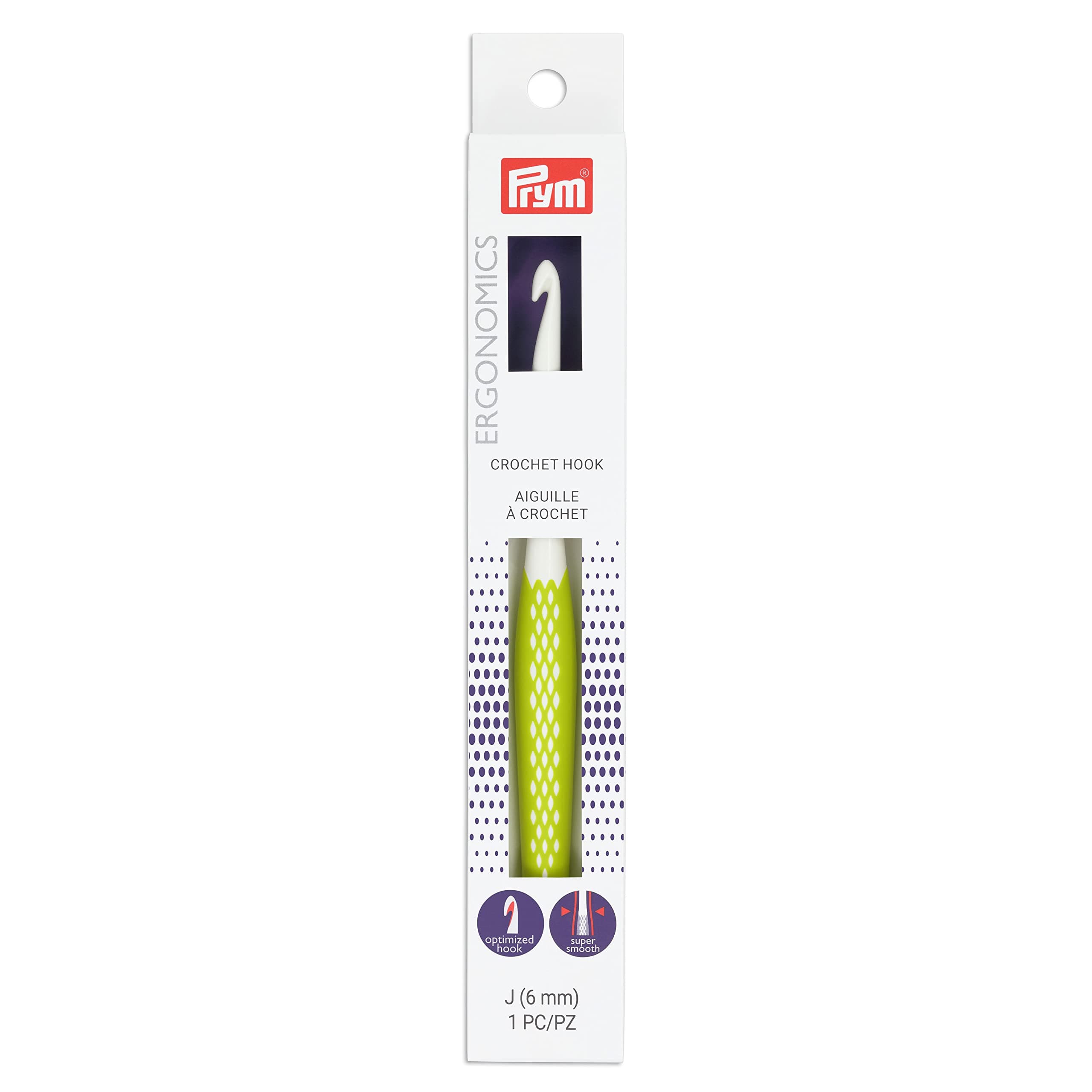 Prym Crochet Hook J, Size J10/6mm
