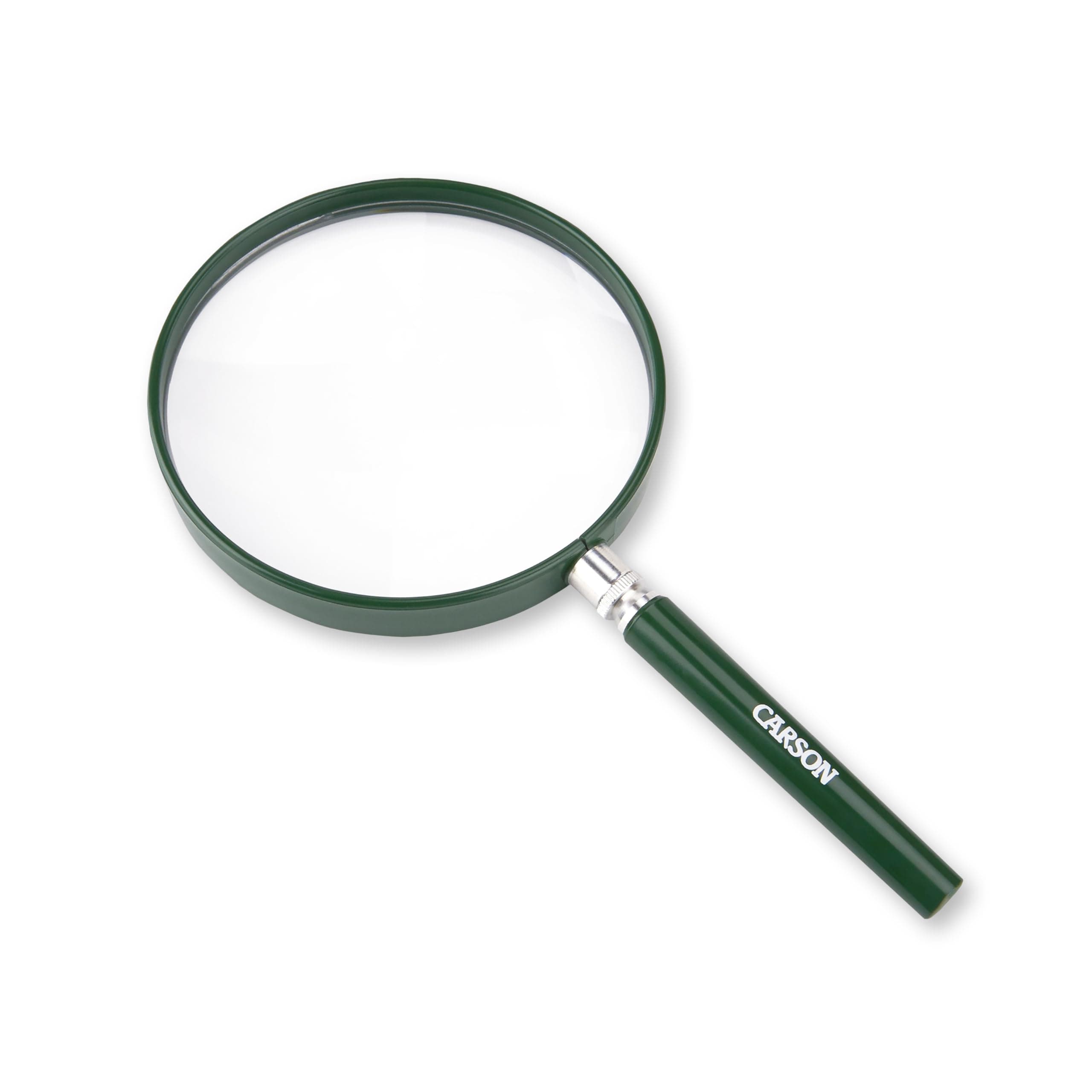 Carson BigEye Magnifiers with Oversized 5.0 inch Distortion-Free Lens for Reading, Inspection, Exploring, Hobby, Crafts and Tasks (HU-20, HU-20AMMU)
