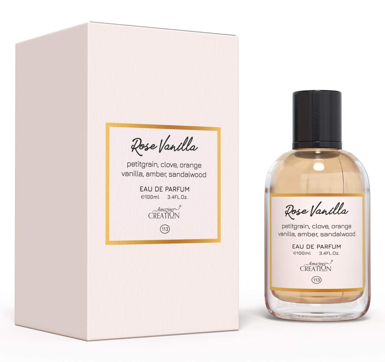 Amazing Creation Rose Vanilla Unisex Eau De Perfume, 100 ml