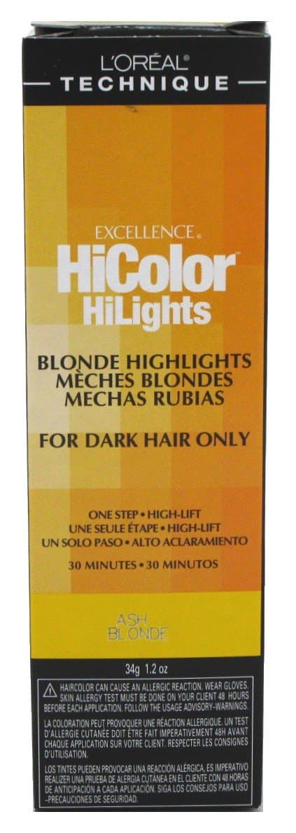 L'OREAL TECHNIQUE Excel Hicolor Hilights Ash Blonde 1.2oz (2 Pack)
