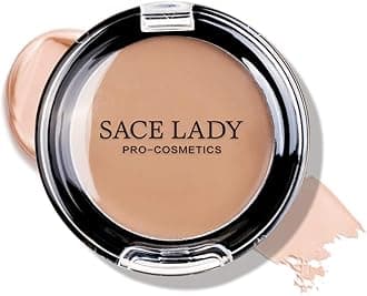 SACE LADY Full Coverage Concealer Cream Makeup, Waterproof Matte Smooth Concealer Corrector Long Lasting for Dark Spot Under Eye Circles Cover, 6g/0.2Oz (#30 Light Natural)