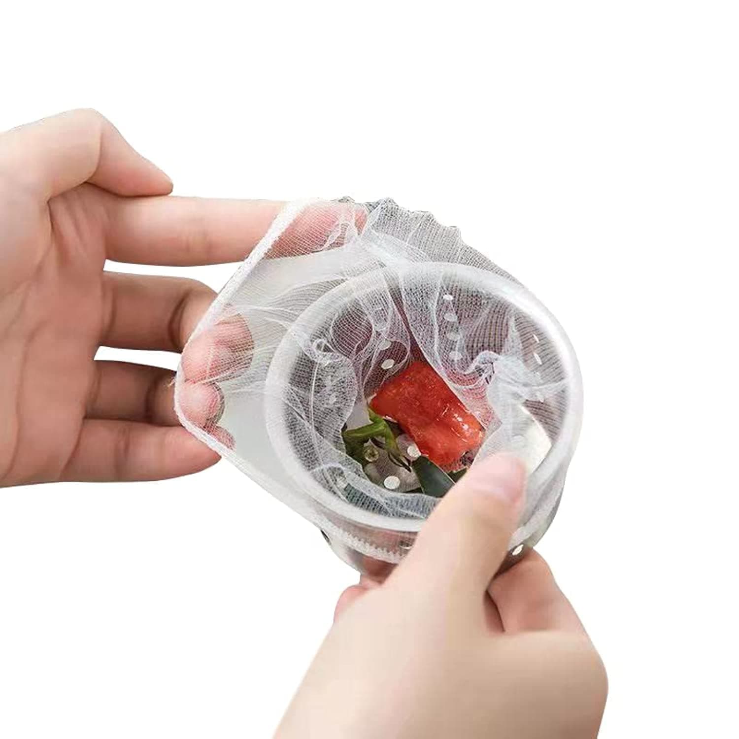 Kitchen Sink Strainer Trash Bag,100 PCS Drain Nets for Sink, Sink Strainer Filter Mesh Bag, Kitchen Sink Trash Mesh Bag, Disposable Anti-Clogging Elastic Filter Bags, Fits Most Sizes of Sink Strainer