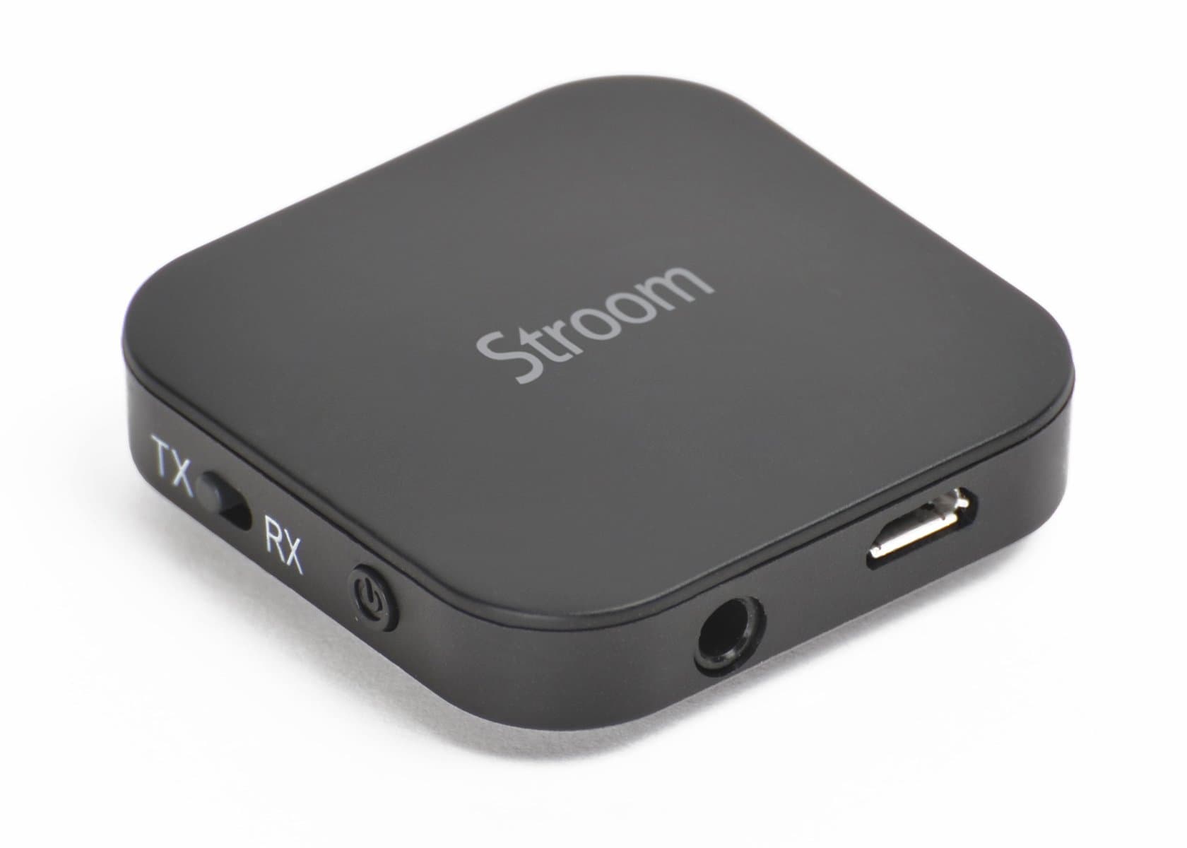 Bluetooth Audio Transmitter|STROOM by Teknub Wireless 2-in-1 transmitter and receiver box with CSR aptX chipset to replicate high CD-quality audio streaming