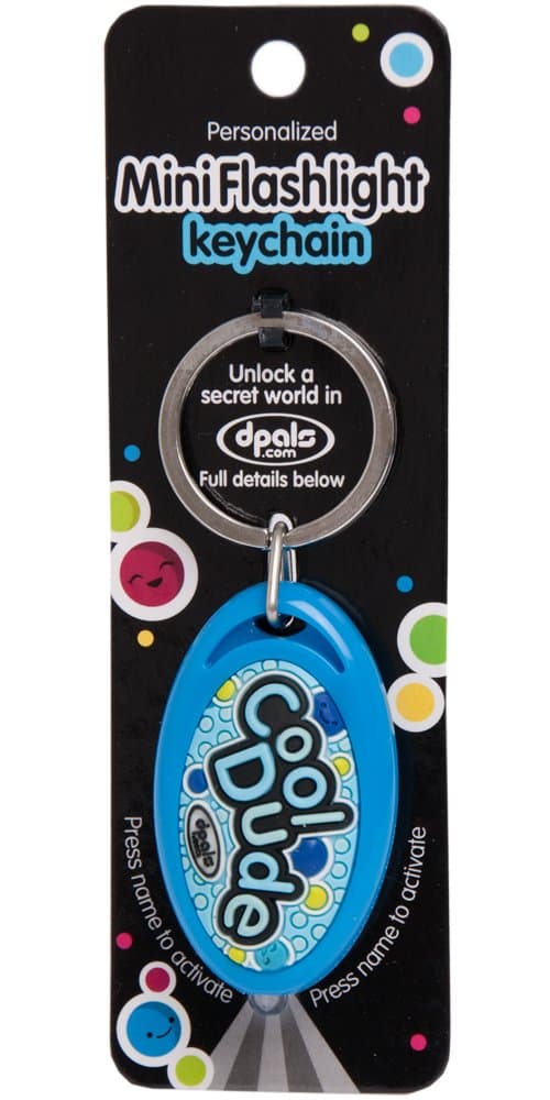 Dpal Mini Flashlight Key Chain, Cool Dude
