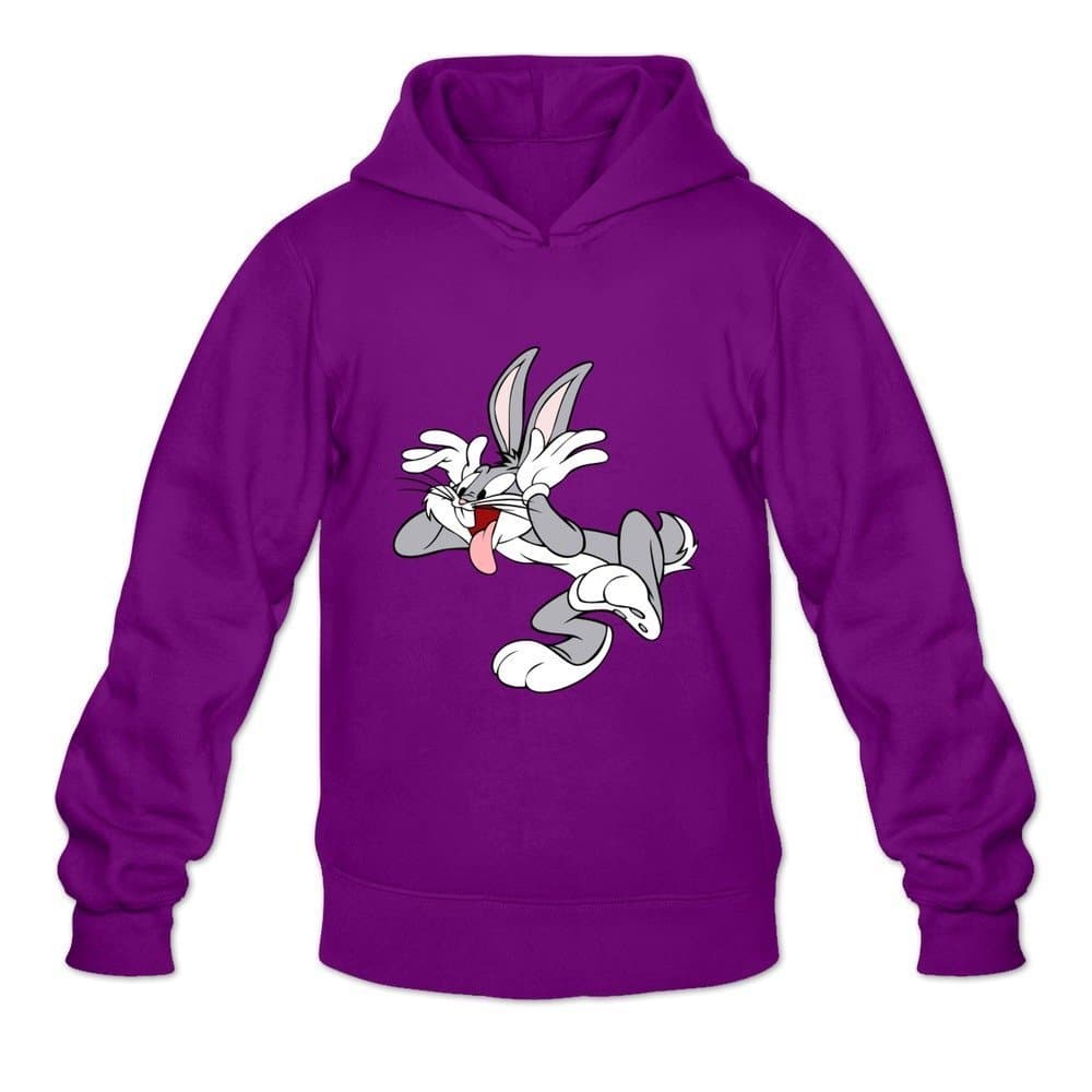Men's Bugs Bunny Personalized Hoodies Sweatshirt White