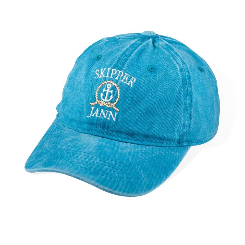 AILINCustom Captain Cap with Name Anchor Captain Hat First Mate Skipper Baseball Caps Blue