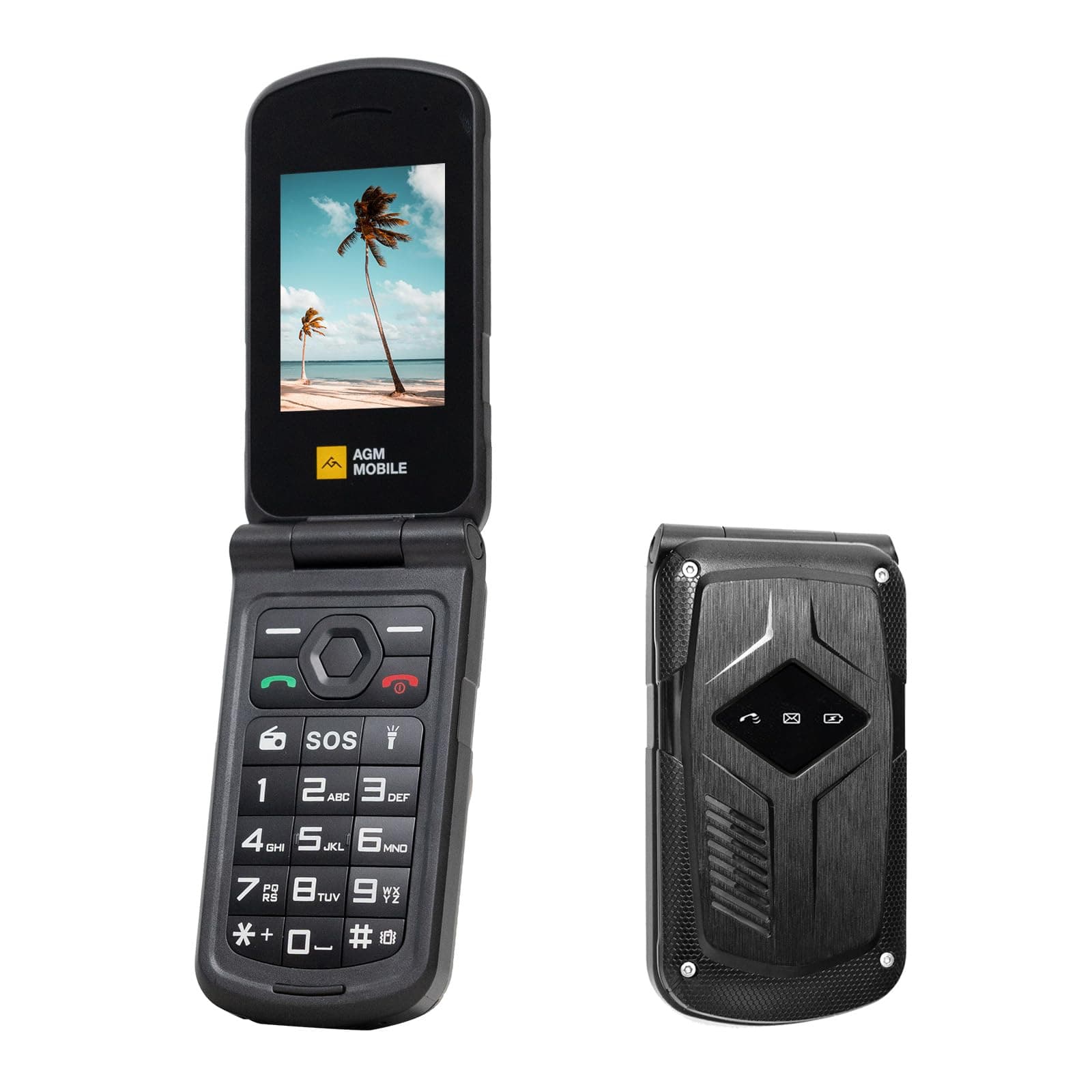 M10 Rugged Basic Flip Phone, 4G Feature Cell Phone, Simple Mobile Phones, Waterproof & Drop-Proof, Pocket-Sized, SOS Button, Speed Dial, 98dB Speaker, Large Fonts & Big Buttons, for T-Mobile ONLY