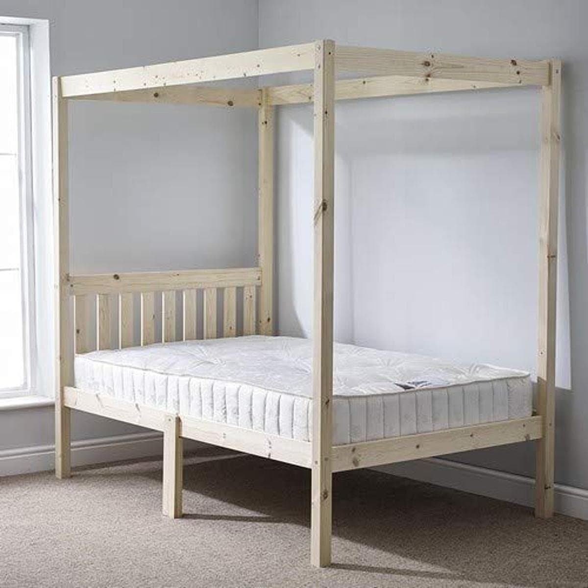 Strictly Beds and Bunks - Quattro Four Poster Bed, 4ft 6 Double