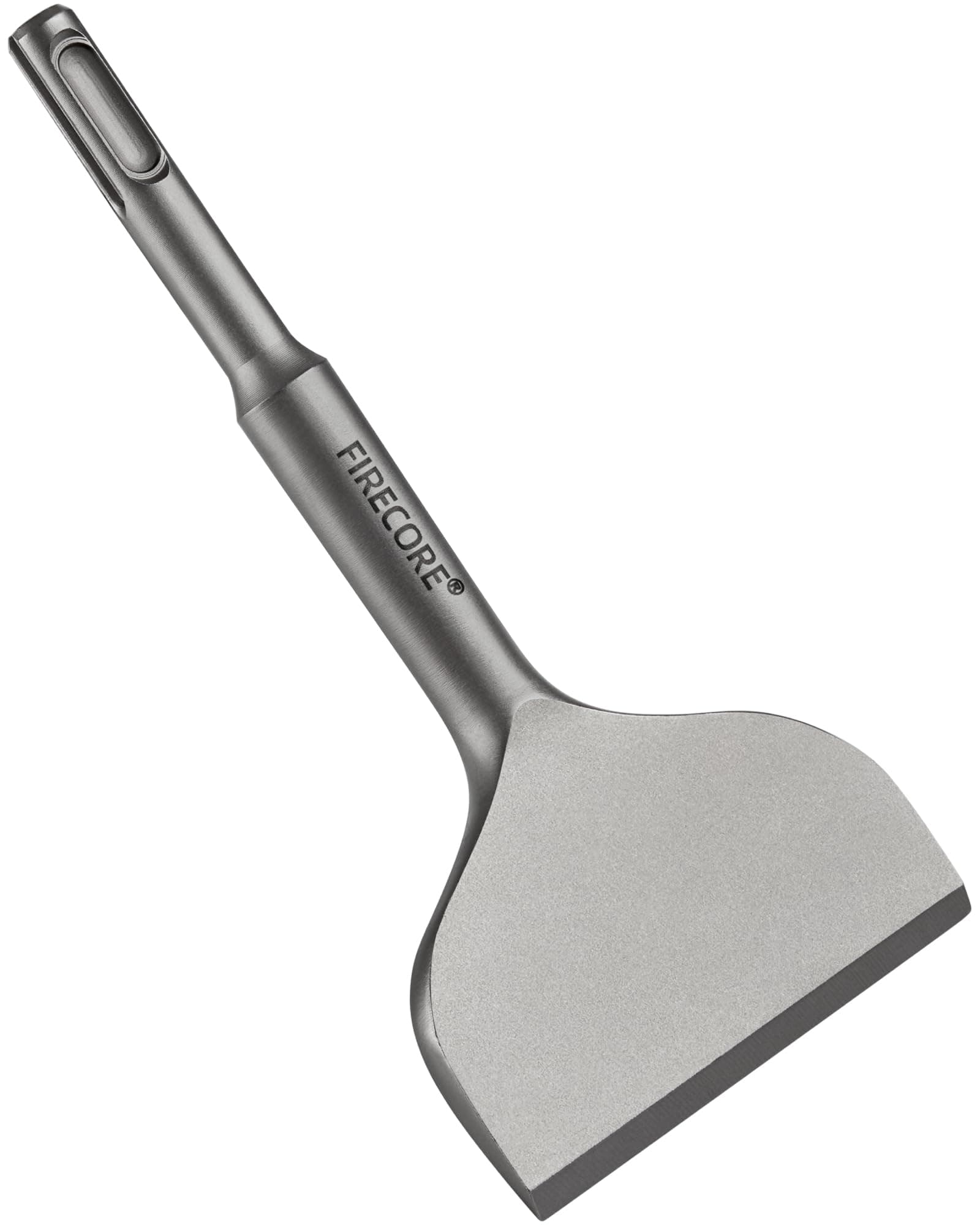 Firecore SDS Plus Chisel 165mm x 75mm Angled Bent Tile Chisel, wide chisel for ceramics, floor tiles - FS18365