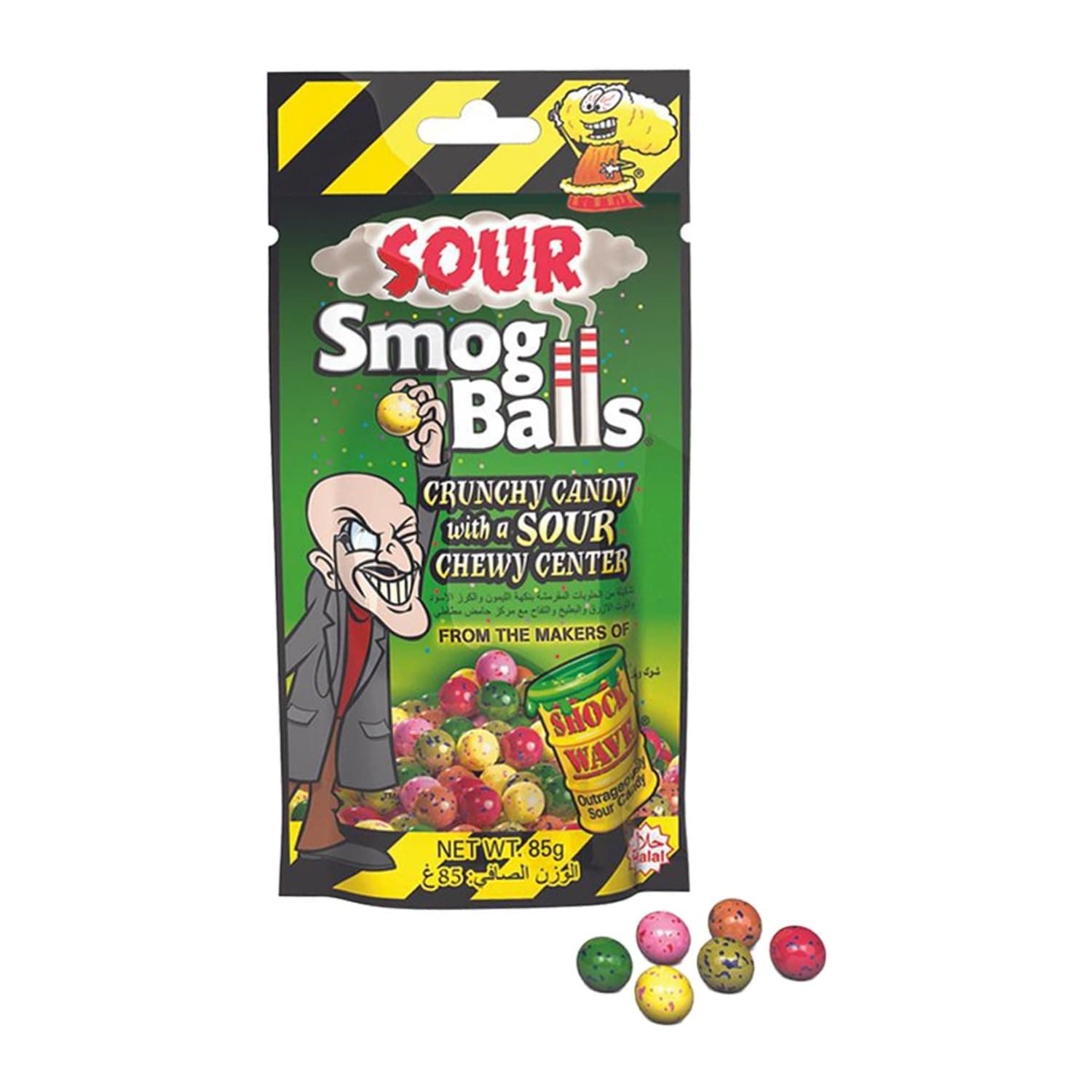 Sour Smog Balls Candy, 85 g