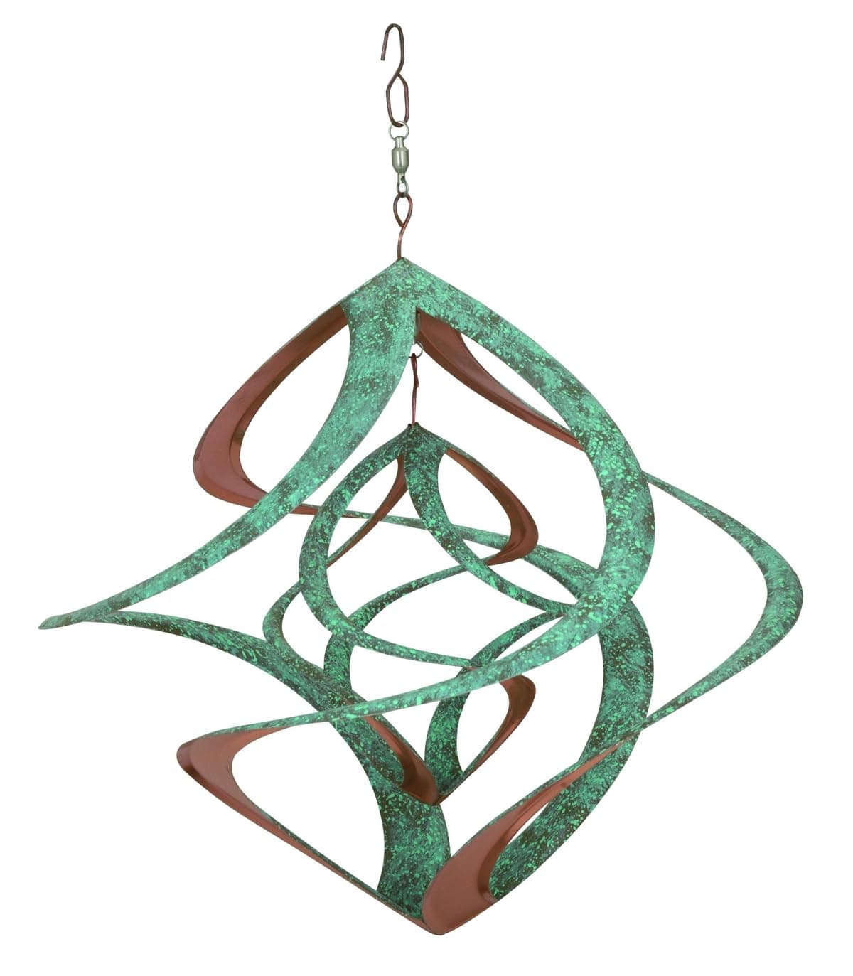 Red Carpet Studios The Original Cosmix Deluxe Helix Wind Spinner, Medium 14-Inch, Double Patina & Copper
