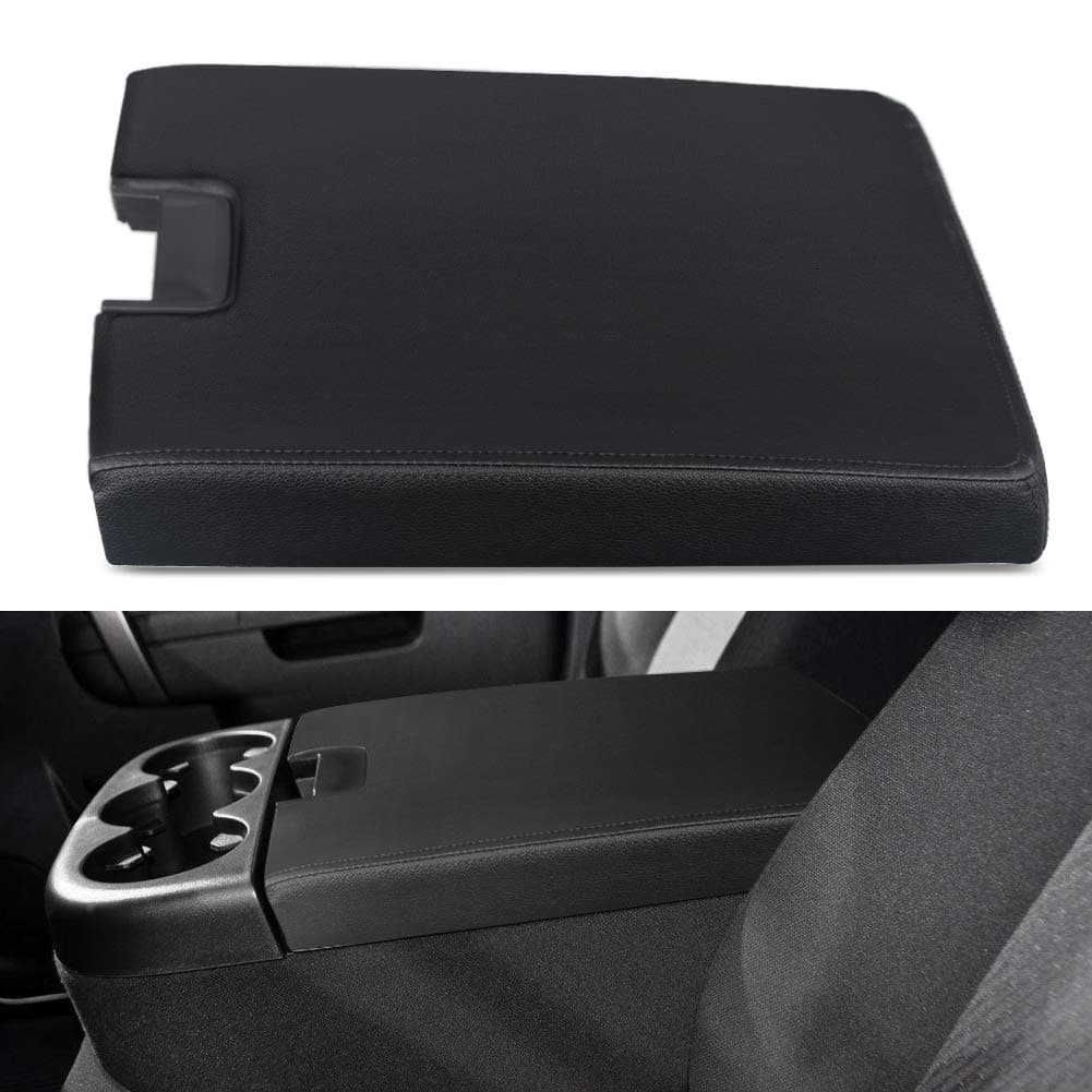 Center Console Lid Armrest Kit Cover with Latch for 2007-2013 Chevy Silverado Suburban Tahoe Avalanche GMC Sierra Pickup Center Console Cover Repair Kit-Replaces 2086415