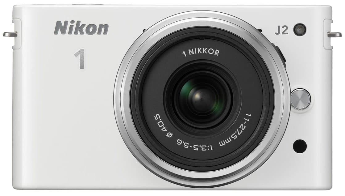 Nikon 1 J2 System Camera 10.1 Megapixels 7.5 cm (3 Inch) Display Kit Including Nikkor 11-27.5 mm White