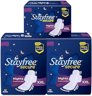 Secure Night Sanitary Napkins for Women (98 Pads), Combo Offer pack Buy 80 Pads Get 18 Pads