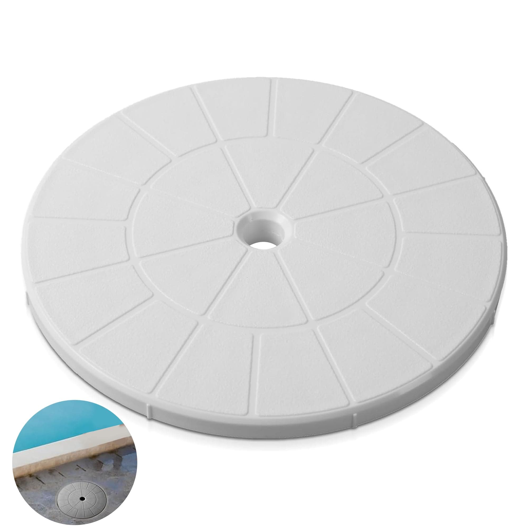 TonGass 9 1/8" Skimmer Valve Lids - Perfect Replacement Part for 9" Pool Lids...