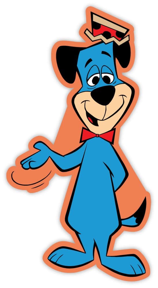 Huckleberry Hound sticker decal 3" x 6"