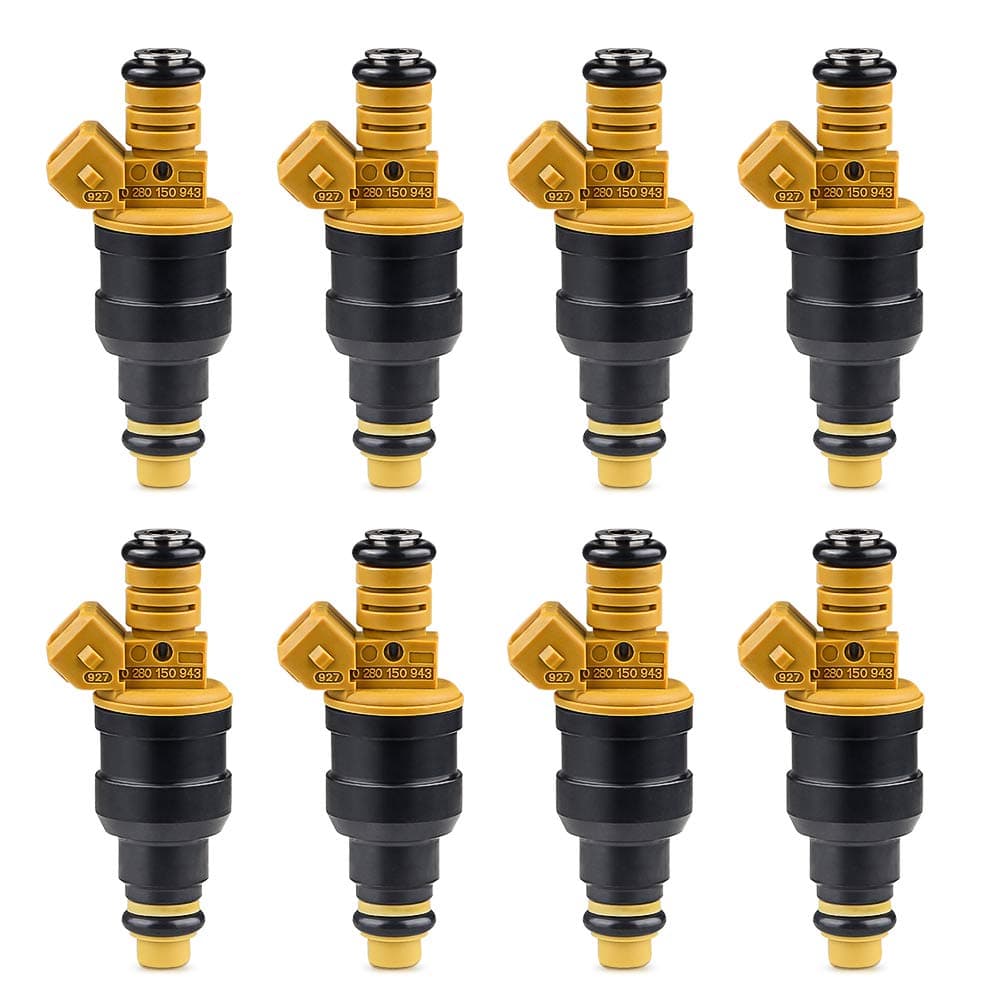 JDMON Fuel Injectors Compatible with Ford F150 E150 E250 E350 Mustang Excursion Expedition Lincoln Navigator Mercury Grand Marquis 4.6L 5.0L 5.4L 5.8L Replace 0280150943 0280150956 0280150718 8Pcs