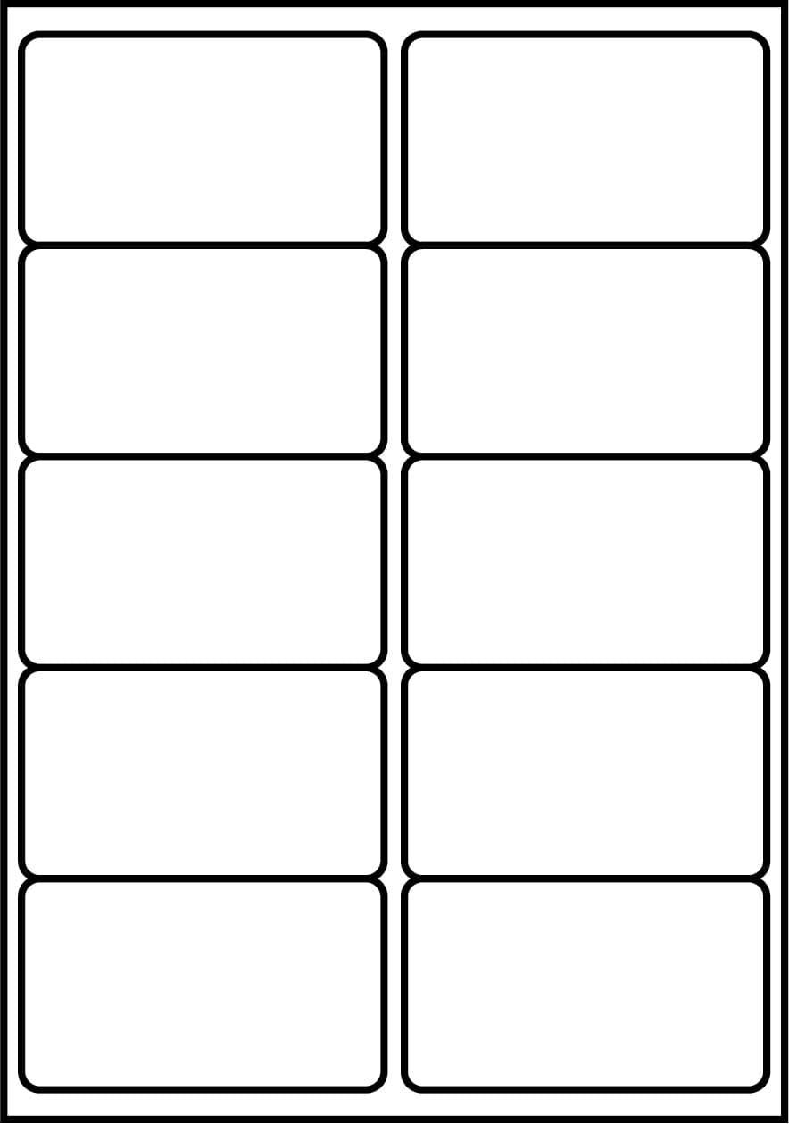 SmithPackaging A4 Self Adhesive Address 1000 Labels, 99.1 mm Length x 57 mm Width