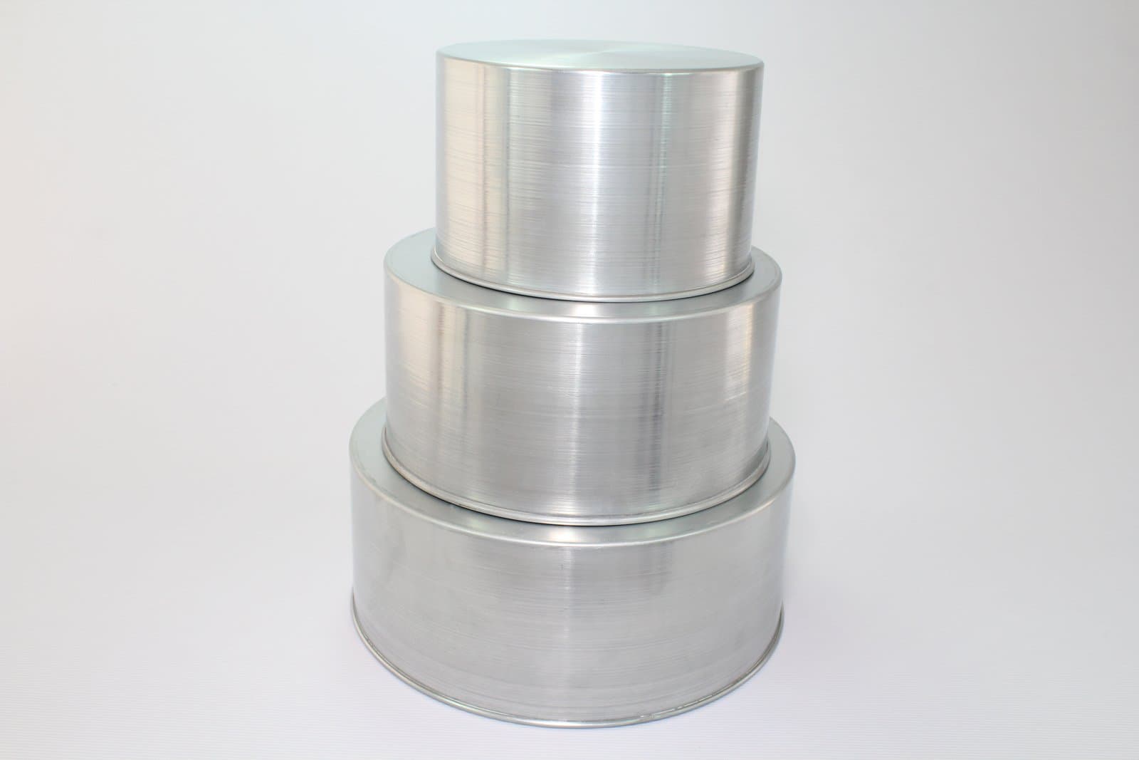 Round Cake Baking Tins - 3 Tier - 8 10 12 " - 3" Deep - Wedding Cake Tins