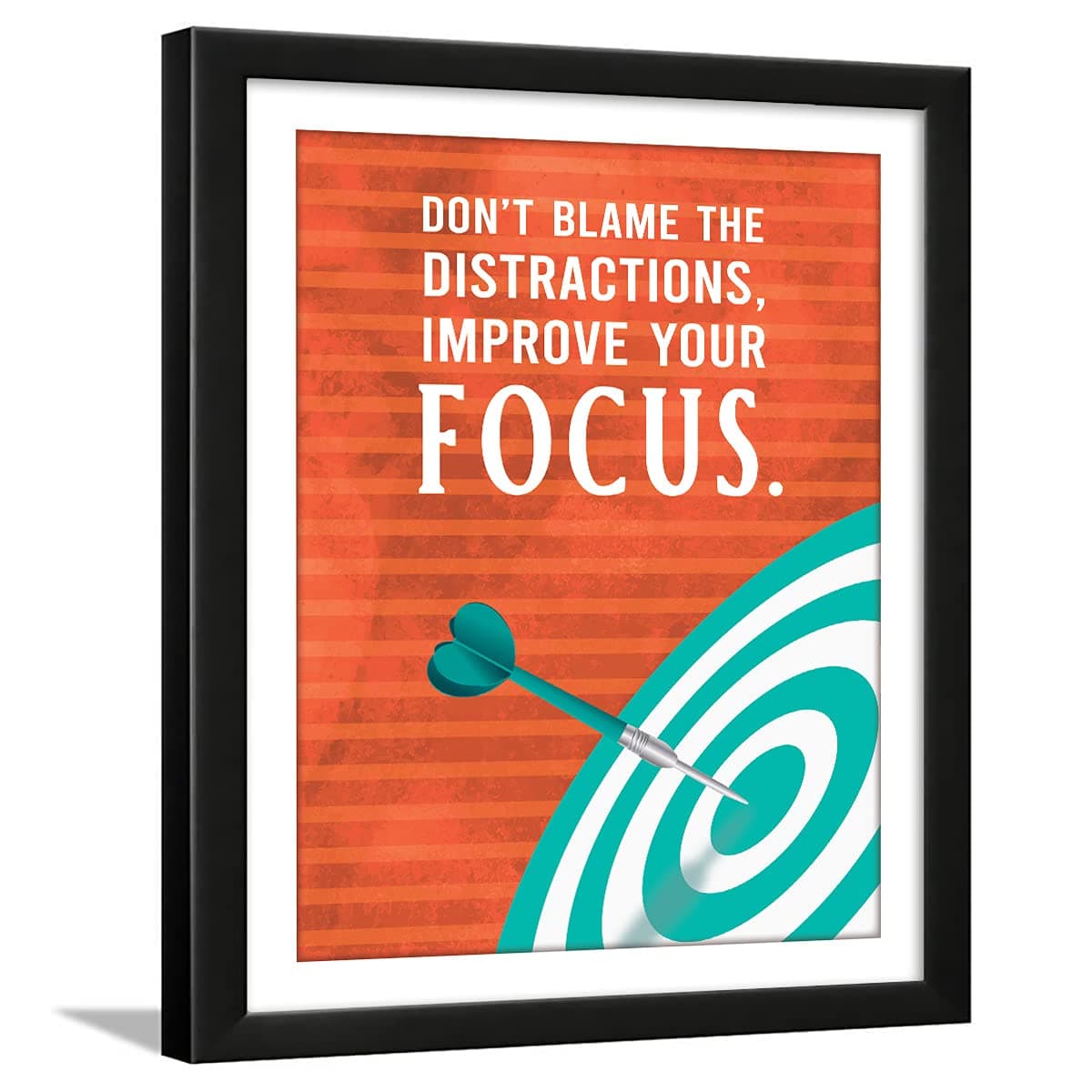 Chaka Chaundh - Student Quotes Frame - Focus Motivational Quotes Wall Frames for Study Room - Motivational Quotes Wall Frames for Students - (13.6 X 10.6 Inches)