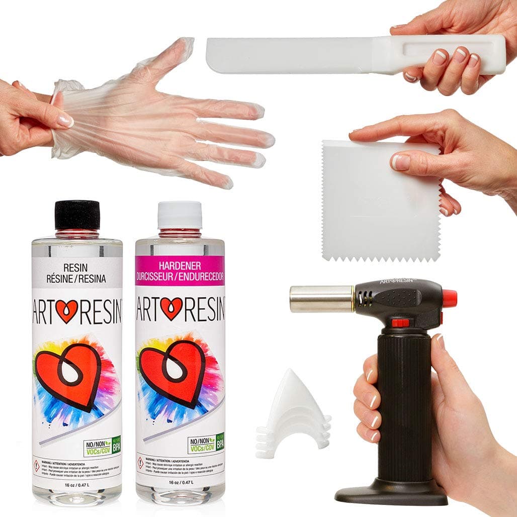 Epoxy Resin - Clear - Non-Toxic - Starter Combo Pack - 32 oz (946 ml)