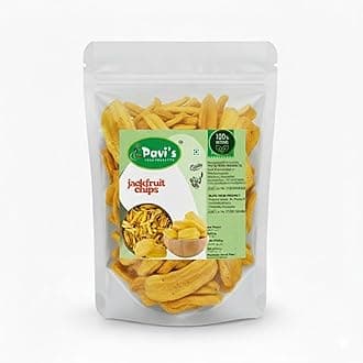 Authentic Kerala Jackfruit Chips - Crunchy, 100% Natural, Fried in Coconut Oil, Traditional Snack, Gluten-Free, Perfect for Gifting, Parties, and Daily Snacking (800 grm)