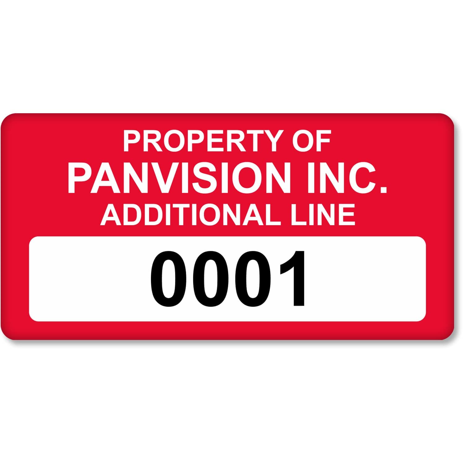 MyAssetTag Custom Asset Labels with Sequential Numbering | 0.75" x 1.5" 100% Aluminum Foil Tags with High-Bond Acrylic Adhesive, Pack of 100, Made in USA