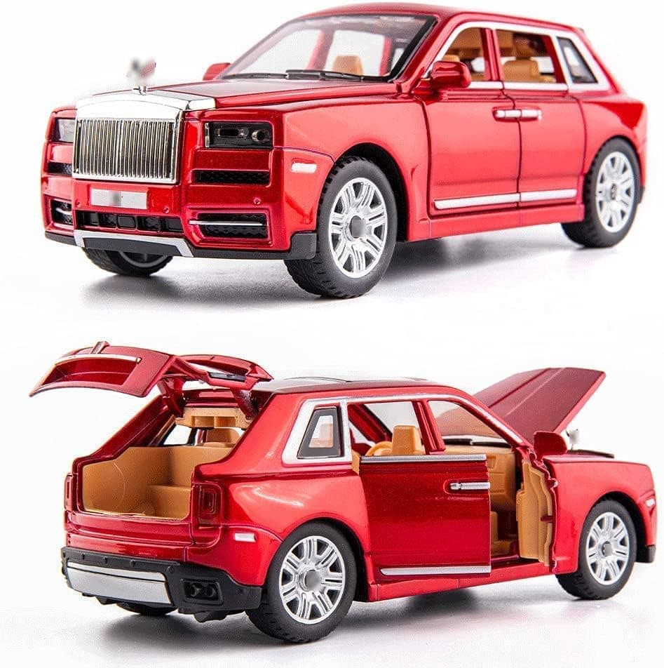 Sky Tech® Big Size Rolls-Royce Cullinan Model Car Exclusive Alloy Metal Car Pull Back Die-cast Car Toy car with Openable Doors & Light, Music Boys Gifts Toys for Kids (Cullinan 1:32)(Multi Color)
