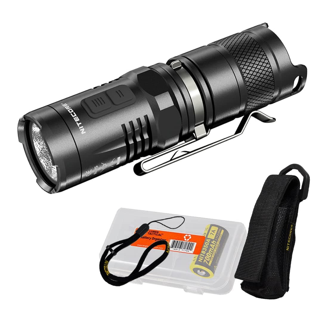 MT10C 920 Lumen Multitask Tactical Flashlight with Red Light, LumenTac Organizer