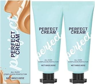 Supreme Creme All-Over Complexion Perfector, Concealer Cream Hydrating Full Coverage Concealer, Long-Lasting Cream Foundation, Waterproof Transfer-Resistant Skin Tint (2PC)