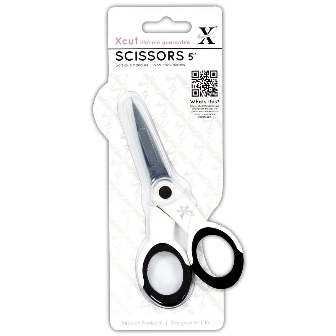 Xcut 5" Precision Scissors, Soft Grip & Non-Stick, Art, Craft Accessories, Stainless-Steel Blade, Multi-Purpose Scissors, Sewing, Fabric, Dress Making Supplies, Crafting, Paper & Card Craft