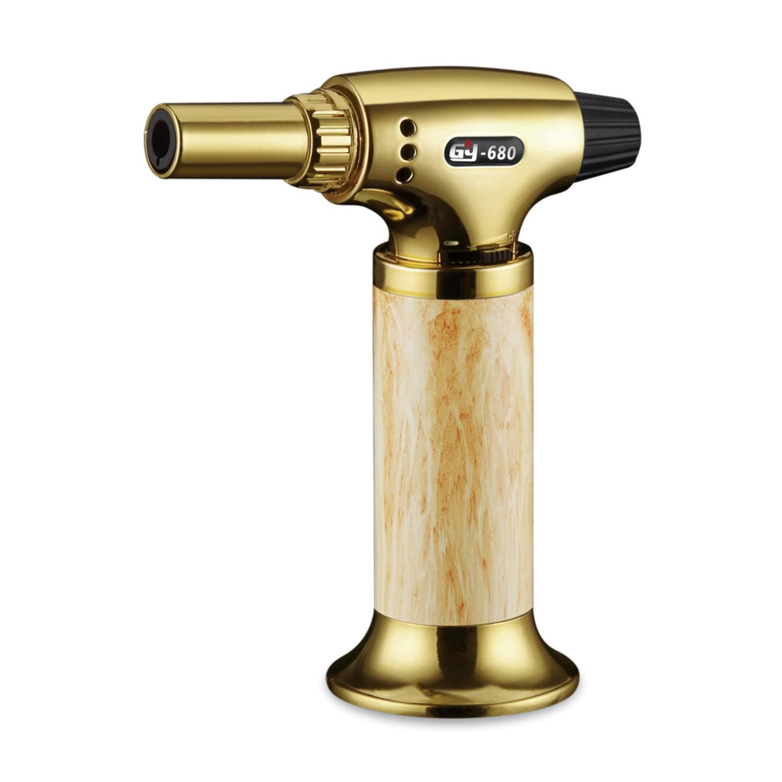 Culinary Butane Torch,Culinary Torch Lighter Refillable Flamethrower Kitchen Cooking Torch with Adjustable Flame Safety Lock for Cooking BBQ Baking Brulee Creme Desserts DIY (Butane Gas Not Included)