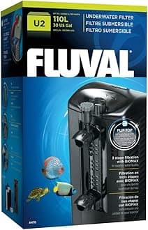 Fluval U2 Underwater Filter – Designed for Freshwater and Saltwater Aquariums, Also Ideal for Terrariums and Turtle Tanks