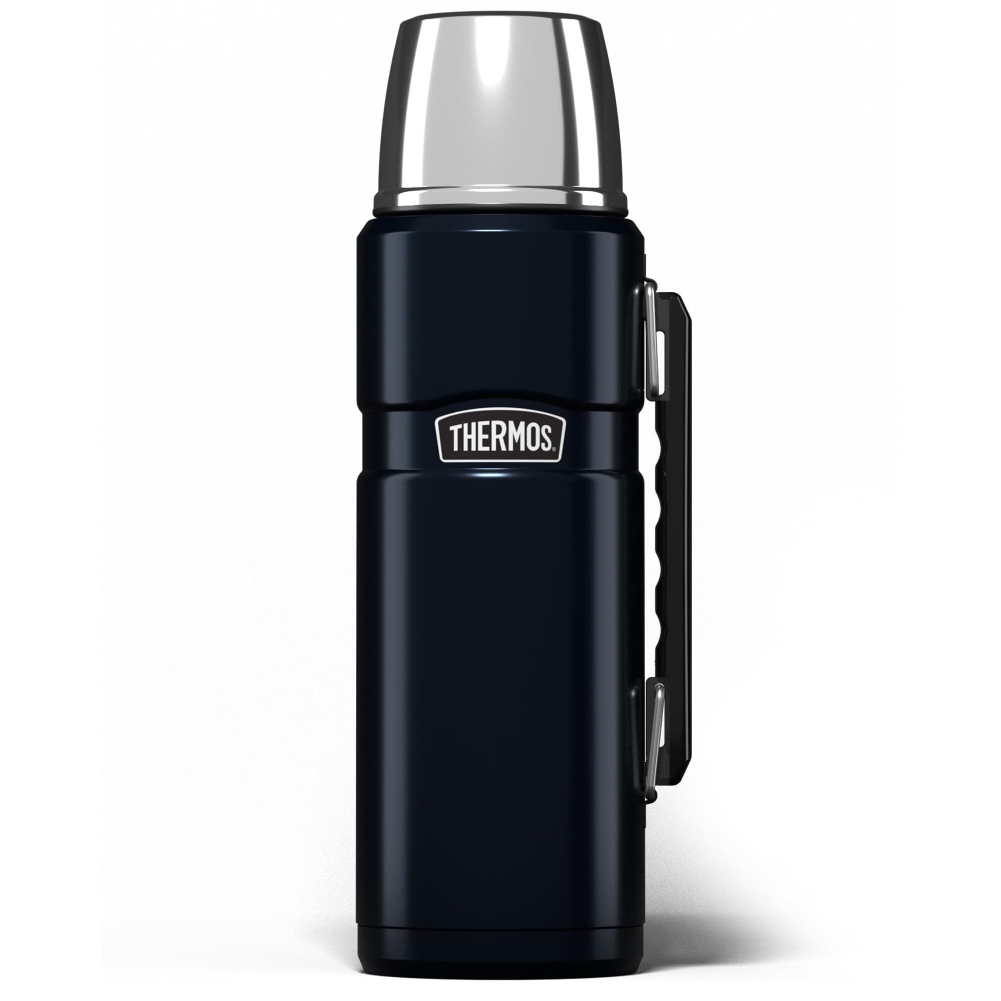Stainless King Midnight Blue Travel Flask (1.2L) Premium Leak Proof Insulated Tea & Coffee Flask, Hot & Cold Drinks, Built-in Cup, Twist-Pour Stopper, BPA-Free, Durable Steel
