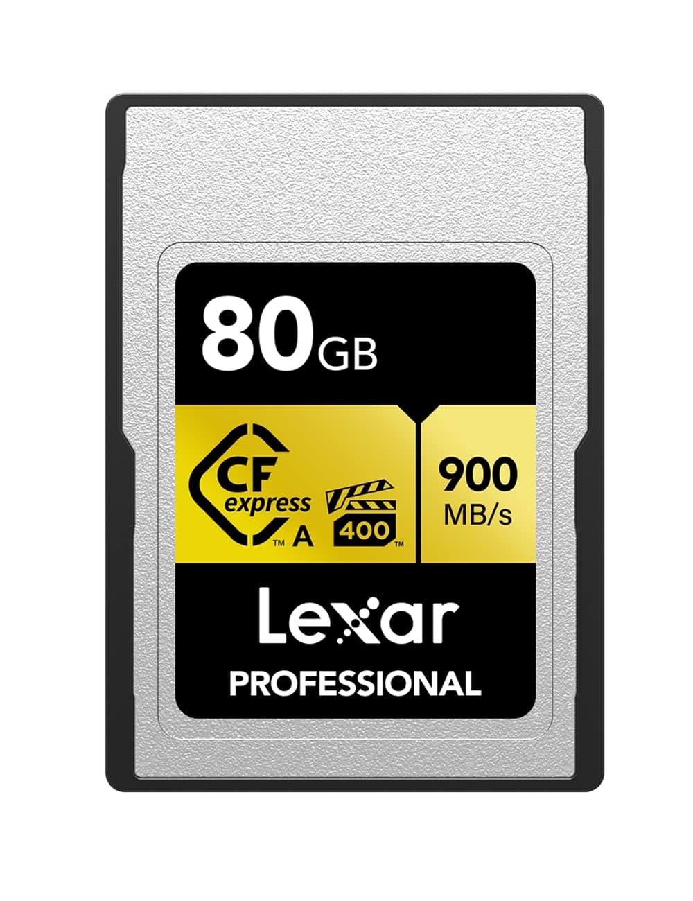 Professional 80GB CFexpress Type A Gold Series Memory Card, Up to 900MB/s Read, Cinema-Quality 8K Video, Rated VPG 400 (LCAGOLD080G-RNENG)
