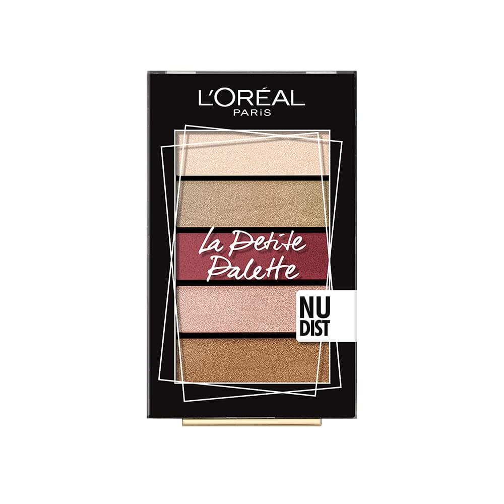 L'Oréal Paris Eyeshadow Palette, Mini-Sized, High Pigmentation, Highly Blendable Shades, La Petite, Nudist